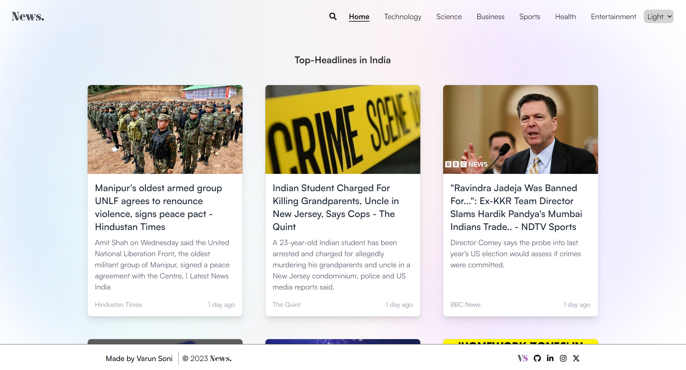 News. (NewsDot)