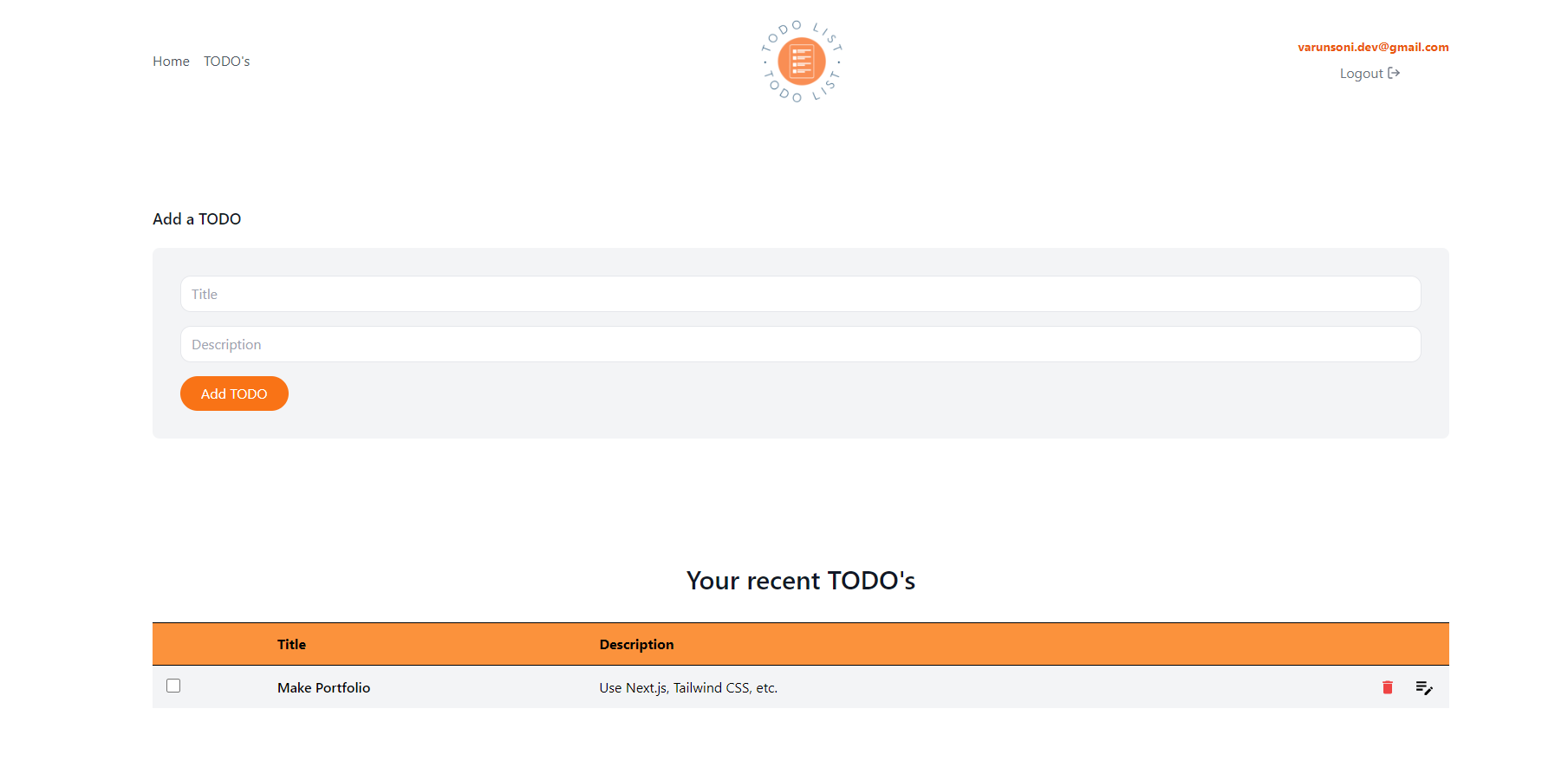 TODO LIST